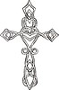 Vector clipart: knot cross tattoo