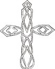 Vector clipart: knot cross tattoo