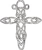 Vector clipart: knot cross tattoo