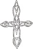 Vector clipart: knot cross tattoo