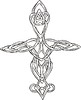 Vector clipart: knot cross tattoo