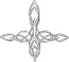 Vector clipart: knot cross tattoo