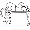 Vector clipart: wrought signboard