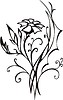 Vector clipart: flower art design