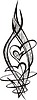 Vector clipart: heart tattoo