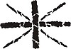 Vector clipart: Union Jack tribal tattoo