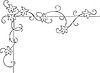 Vector clipart: ornamental floral corner