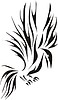 Vector clipart: bird tattoo