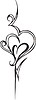 Vector clipart: heart tattoo