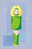 Vector clipart: little girl