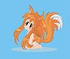 Vector clipart: nice kid-animal anime