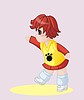 Vector clipart: red-headed kid