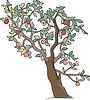 Vector clipart: apple-tree