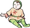 Vector clipart: baby girl