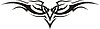 Vector clipart: symmetrical tattoo