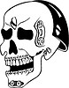 Vector clipart: skull tattoo