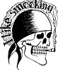 Vector clipart: I like smoking (skull tattoo)