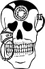 Vector clipart: skull tattoo