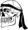 Vector clipart: skull tattoo