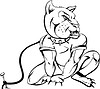 Vector clipart: ludicrous bulldog cartoon