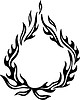 Vector clipart: flame tattoo