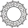 Vector clipart: round frame