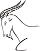 Vector clipart: Capricorn