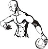 Vector clipart: basketball-player