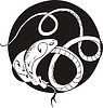 Vector clipart: round cobra knot tattoo