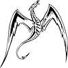 Vector clipart: dragon tattoo