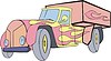 Vector clipart: vintage truck flame