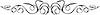 Vector clipart: symmetrical ornamental rule line