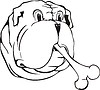 Vector clipart: bulldog