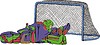 Vector clipart: ice hockey goalkeeper