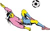 Vector clipart: soccer player