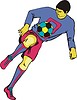 Vector clipart: soccer player