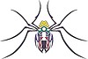 Векторный клипарт: симметричное тату паук