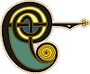 Vector clipart: celtic initial letter E