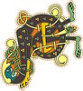 Vector clipart: celtic initial letter P