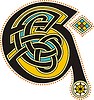 Vector clipart: celtic initial letter E