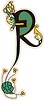 Vector clipart: celtic initial letter R