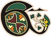 Vector clipart: celtic initial letter E