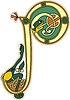 Vector clipart: celtic initial letter P