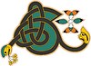 Vector clipart: celtic initial letter E