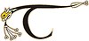 Векторный клипарт: кельтская буквица T
