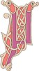 Vector clipart: celtic initial letter