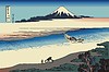 Hokusai. Der Fluss Tama in der Provinz Musashi | Stock Vektrografik