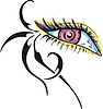 Vector clipart: eye pattern design