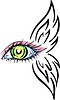 Vector clipart: eye pattern design