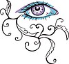 Vector clipart: eye pattern design